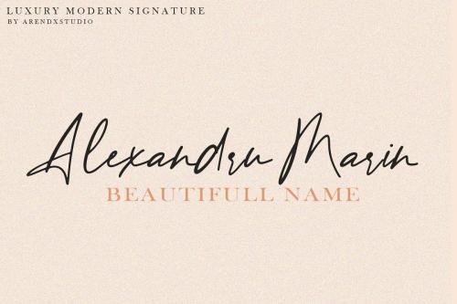 Baekrajan Luxury Modern Signature Font