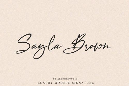 Baekrajan Luxury Modern Signature Font