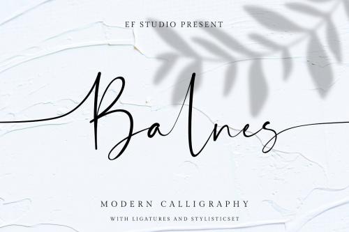 Balnes Modern Script Font