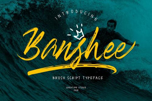 Banshee Brush Font Free Download