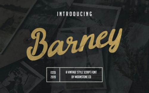 Barney Script Font
