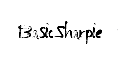 Basic Sharpie Font
