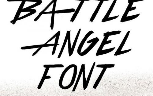 Battle Angel Brush Font