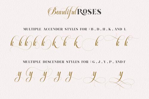 Beautiful Roses Font