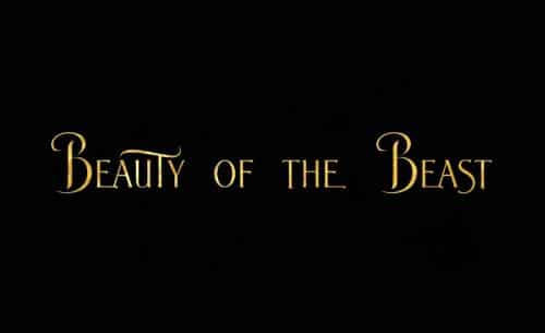 Beauty and the Beast Movie Font