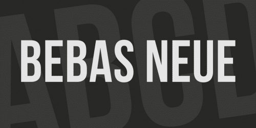 Bebas Neue Font Without Lowercase