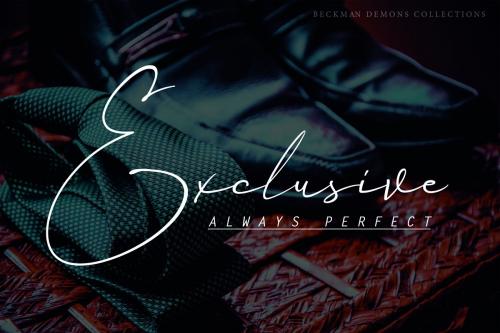 Beckman Demons Signature Font