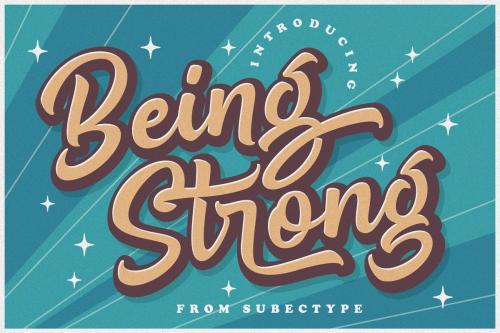 Being Strong Script Font