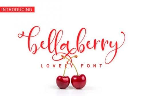 Bella Berry Calligraphy Font