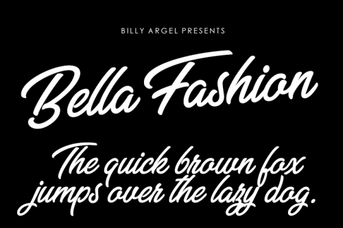 Bella Fashion Font Free Download
