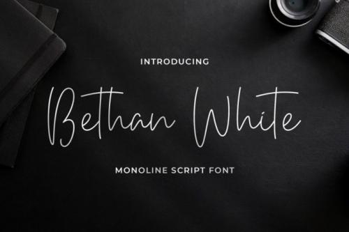 Bethan White Monoline Script Font