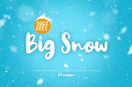 Big Snow Script Font