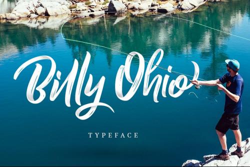 Billy Ohio Brush Font