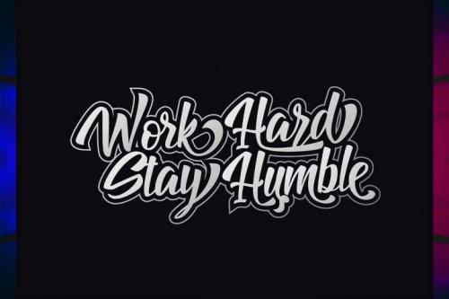 Billy The Gang Brush Font