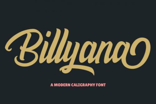 Billyana Script Font