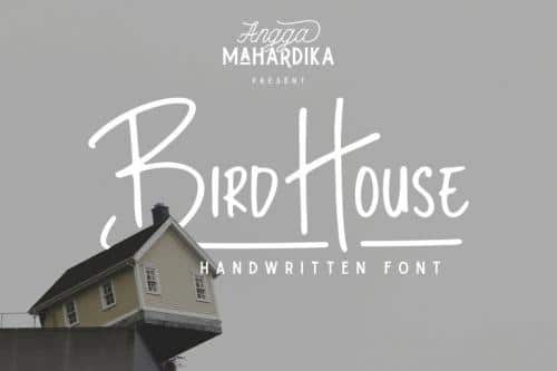 Bird House Handwritten Font