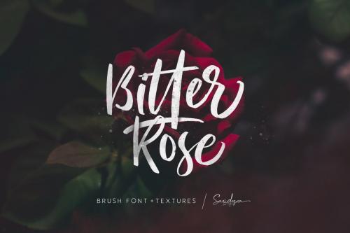 Bitter Rose Brush Font
