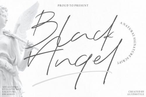 Black Angel Signature Font