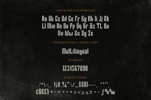 Black Cameo Blackletter Font