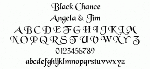 Black Chance Font