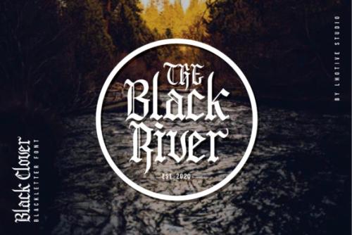 Black Clover Blackletter Font