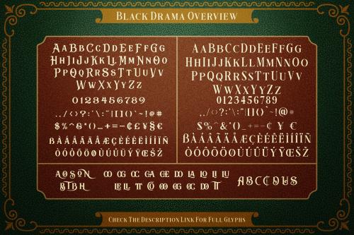 Black Drama Typeface