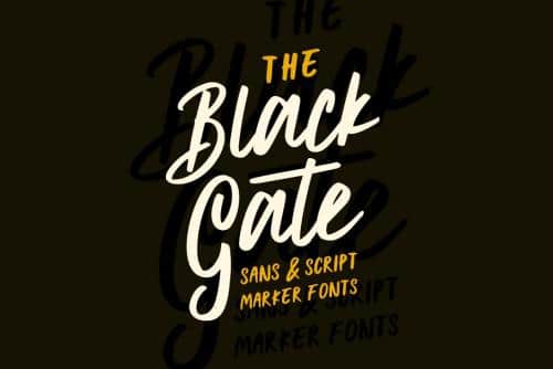 Black Gate Typeface