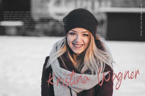 Black Widow Script Font