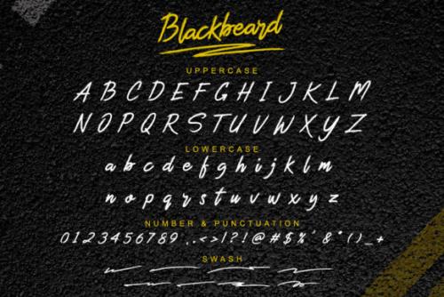 Blackbeard Brush Font