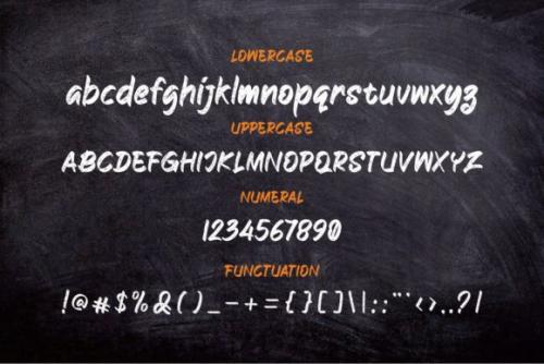 Blackboard Script Font