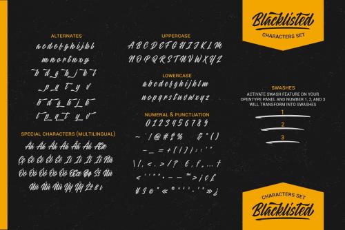Blacklisted Script Font
