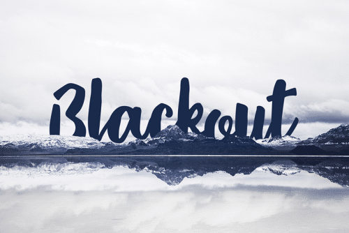 Blackout Brush Font