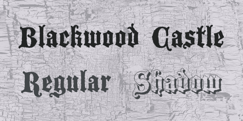 Blackwood Castle Font