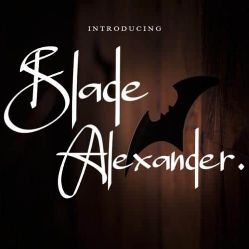 Blade Alexander Handwritten Font