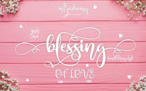 Blessing Calligraphy Font