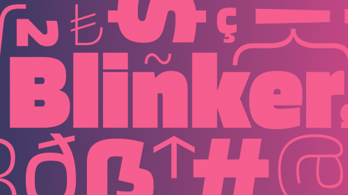 Blinker Display Font Family