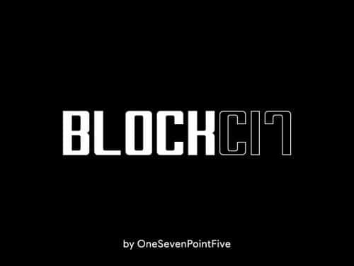 Block C Bold Font