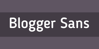 Blogger Sans Font Family