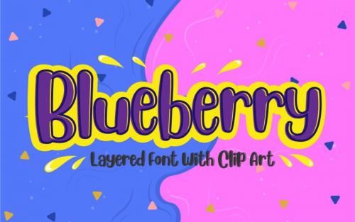 Blueberry Layered Font