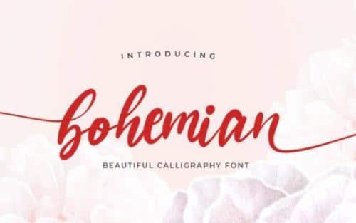 Bohemian Calligraphy Font