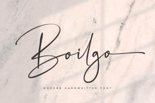 Boilgo Handwritten Font