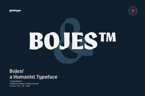 Bojes™ Typeface