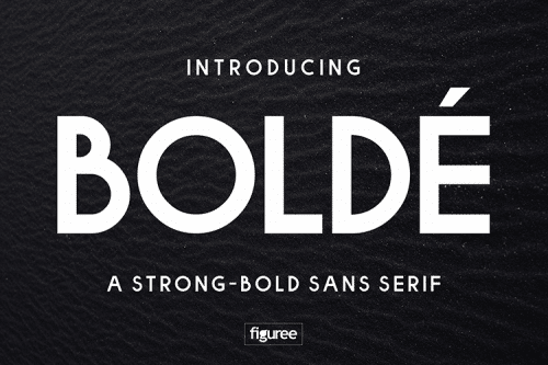 Bolde Sans Typeface