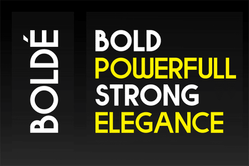 Bolde Sans Typeface