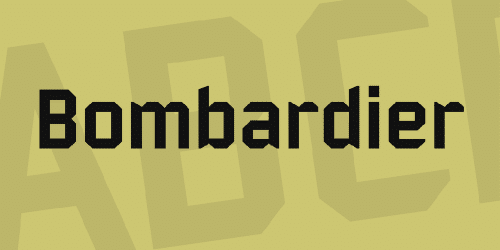 Bombardier Font
