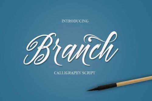 Branch Script Font