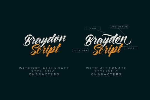 Braydon Script Font