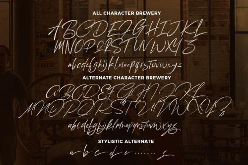 Brewery Brush Font