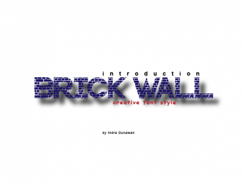 Brick Wall Fancy Font