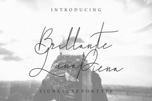 Brillante Luna Piena Handwritten Font